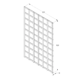 6ft Pine Trellis Panel, Pack Of 4 (W)120cm X (H)183cm -Garden Seed Store 6ft pine trellis panel pack of 4 w 120cm x h 183cm5013053173343 18bq