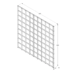 6ft Pine Trellis Panel, Pack Of 4 (W)183cm X (H)183cm -Garden Seed Store 6ft pine trellis panel pack of 4 w 183cm x h 183cm5013053173374 18bq