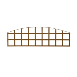 Arched Pine Trellis Panel (W)183cm X (H)57cm