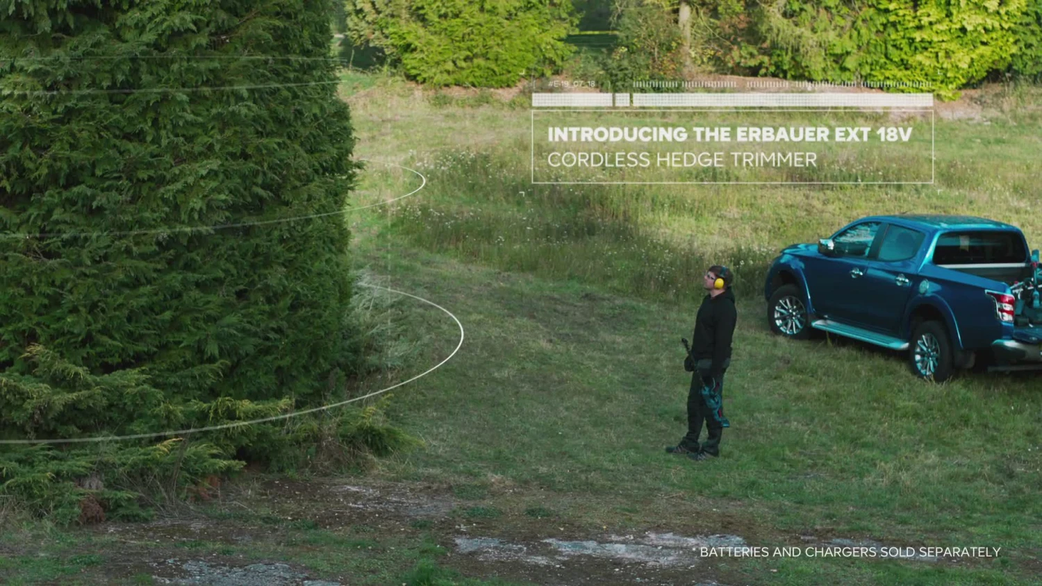 Erbauer 18V 550mm EHT18-Li - KIT Cordless Hedge Trimmer 2 Erbauer 18V 550mm EHT18-Li - KIT Cordless Hedge Trimmer - Image 2