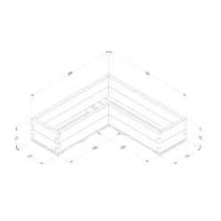 Forest Garden 1.3m X 1.3m Mixed Softwood Rectangular Raised Bed Kit 1.72m² 9 Forest Garden 1.3m X 1.3m Mixed Softwood Rectangular Raised Bed Kit 1.72m² -Garden Seed Store forest garden 1 3m x 1 3m mixed softwood rectangular raised bed kit 1 72m 5013053193457 01t