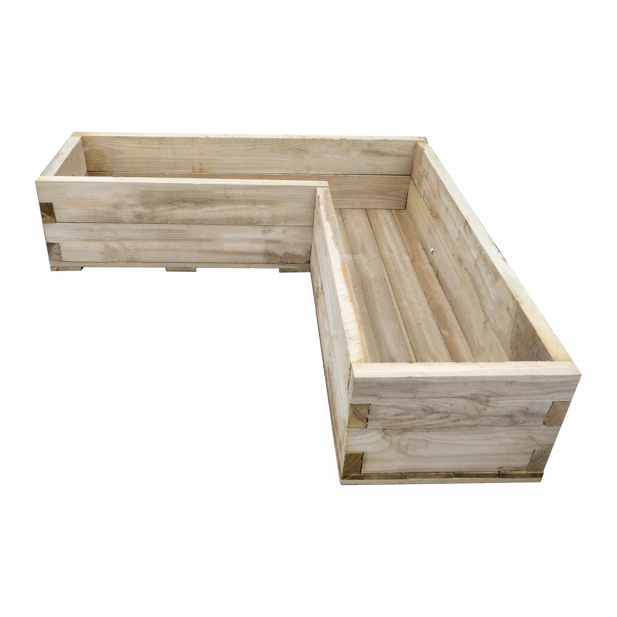 Forest Garden 1.3m X 1.3m Mixed Softwood Rectangular Raised Bed Kit 1.72m² 2 Forest Garden 1.3m X 1.3m Mixed Softwood Rectangular Raised Bed Kit 1.72m² - Image 2