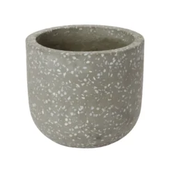 GoodHome Griffin Speckled Circular Plant Pot (Dia)16cm