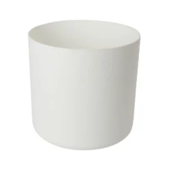GoodHome White Plastic Circular Plant Pot (Dia)30.5cm