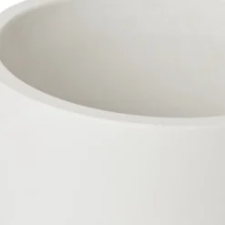 GoodHome White Terracotta Circular Plant Pot (Dia)20.5cm -Garden Seed Store goodhome white terracotta circular plant pot dia 20 5cm3663602441274 36c bq scaled