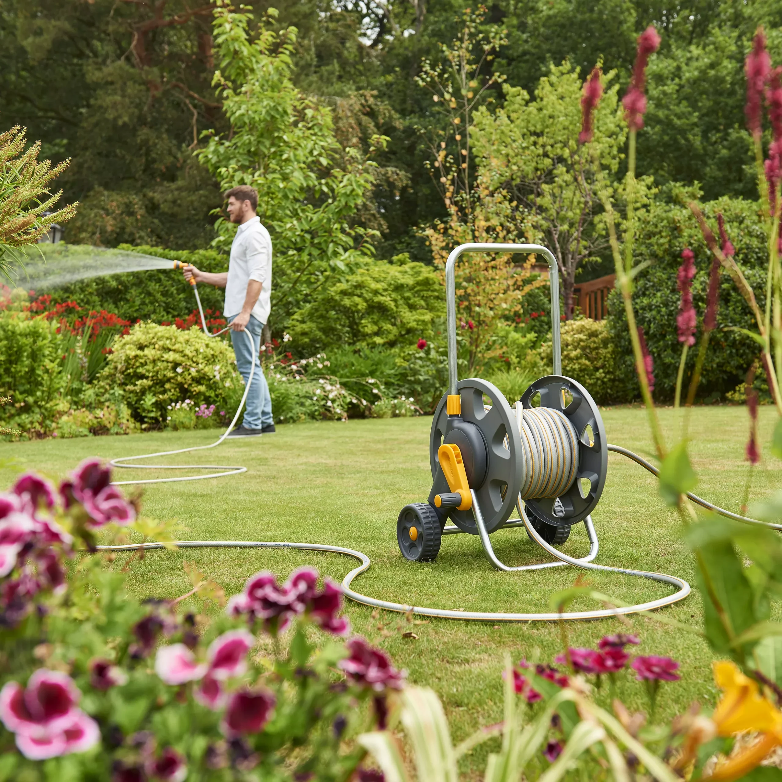 Hozelock Hose Pipe Cart (L)40m 2 Hozelock Hose Pipe Cart (L)40m - Image 2