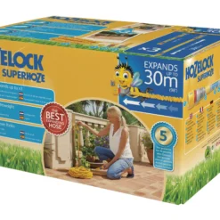 Hozelock Superhoze Flexible Yellow Expanding Hose Pipe (L)30m
