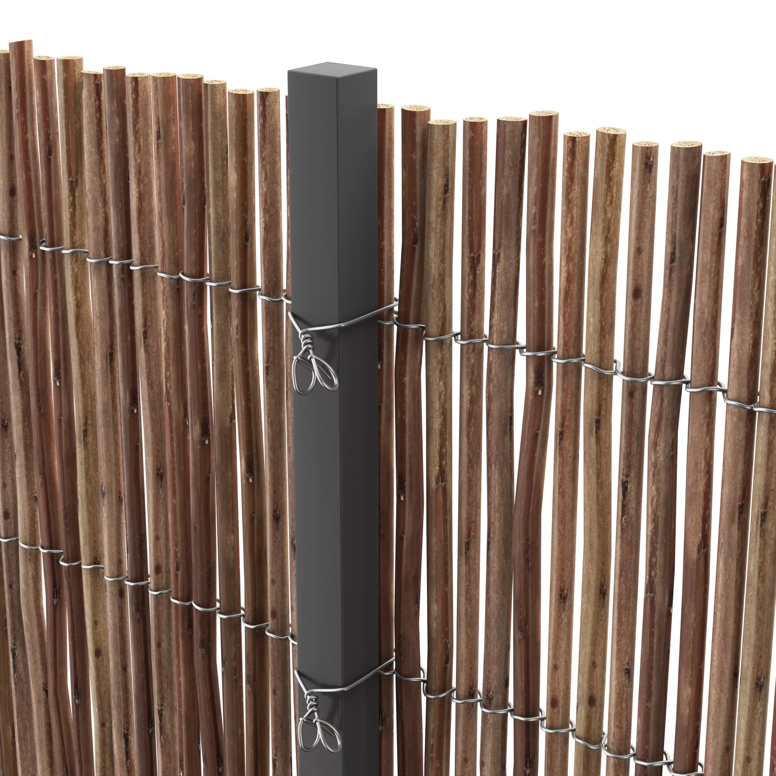 Natural Wicker Garden Screen (H)1.5m (W)3m 4 Natural Wicker Garden Screen (H)1.5m (W)3m - Image 4