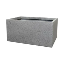 Verve Abava Grey Terrazzo Rectangular Planter