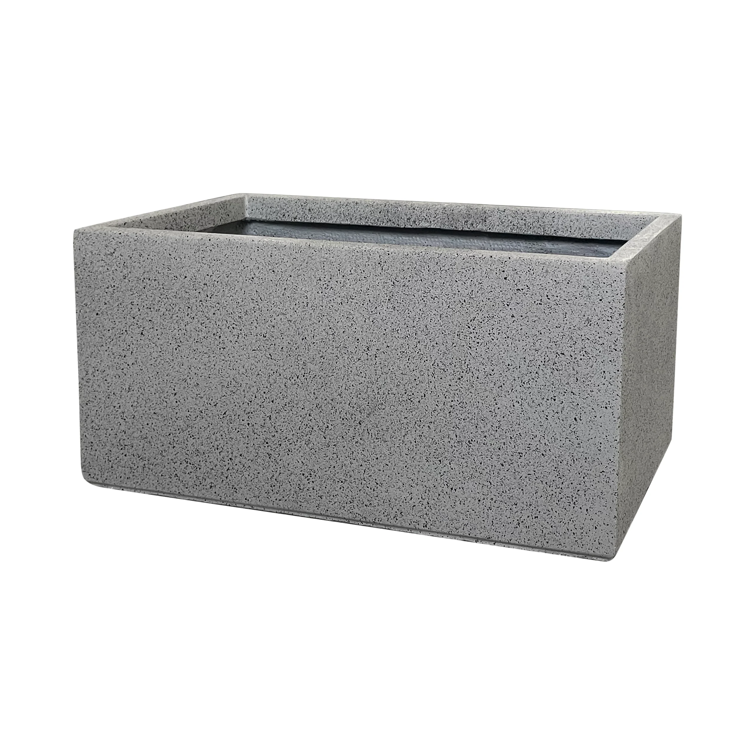 Verve Abava Grey Terrazzo Rectangular Planter 1 Verve Abava Grey Terrazzo Rectangular Planter