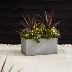 Verve Abava Grey Terrazzo Rectangular Planter 5 Verve Abava Grey Terrazzo Rectangular Planter -Garden Seed Store verve abava grey terrazzo rectangular planter5059340327860 01i scaled