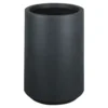 Verve Ammer Dark Grey Fibreclay Circular Plant Pot (Dia)37cm