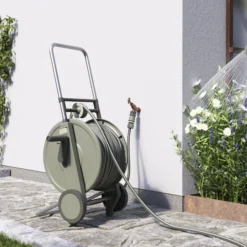 Verve Freestanding Empty Hose Cart With Wheels -Garden Seed Store verve freestanding empty hose cart with wheels5059340250939 02i scaled