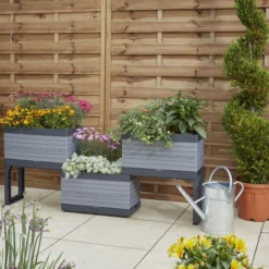 Verve Grey Rectangular Planter, Set 21 Verve Grey Rectangular Planter, Set -Garden Seed Store verve grey rectangular planter set5059340328881 01i scaled