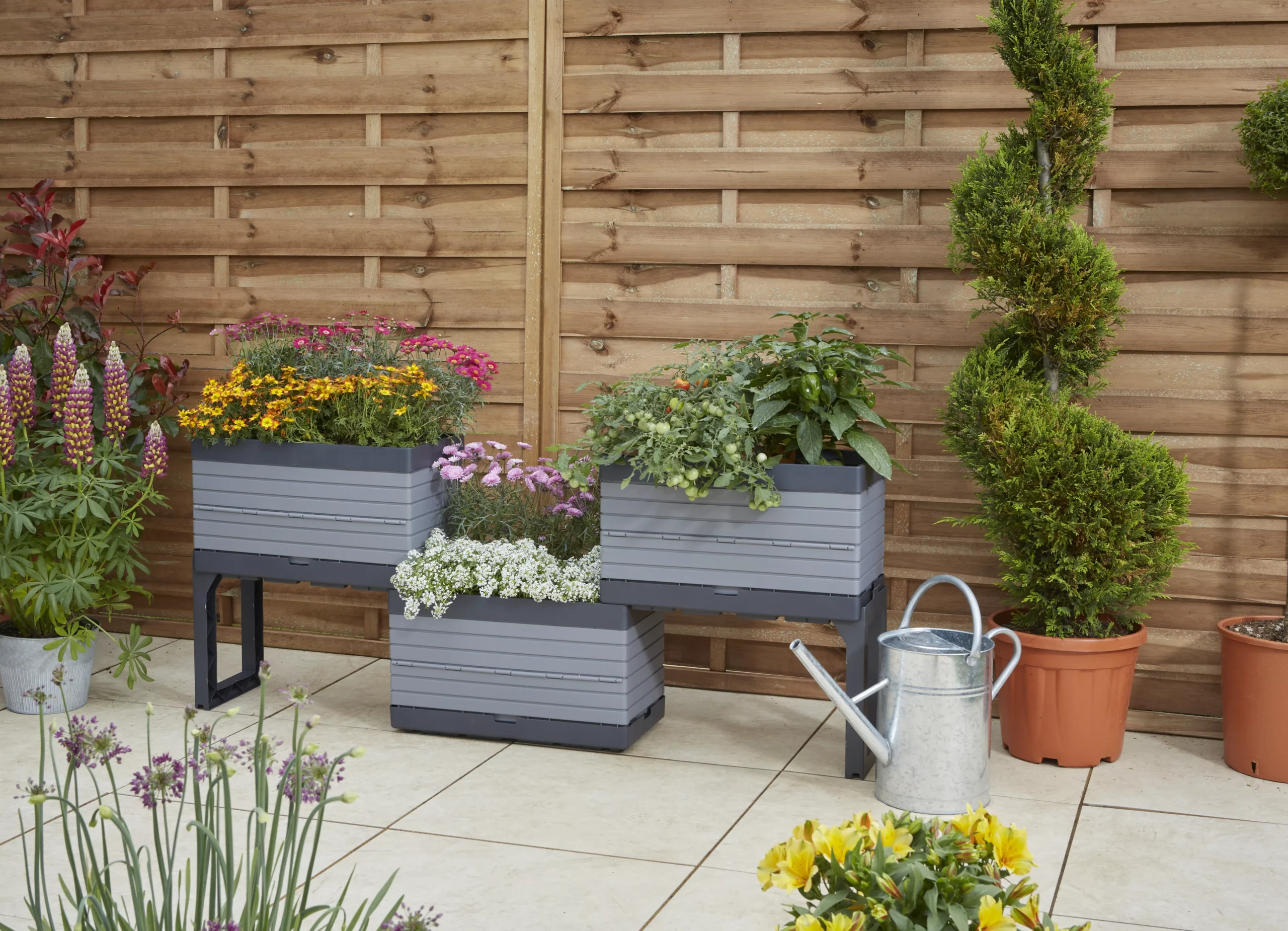 Verve Grey Rectangular Planter, Set 11 Verve Grey Rectangular Planter, Set - Image 11