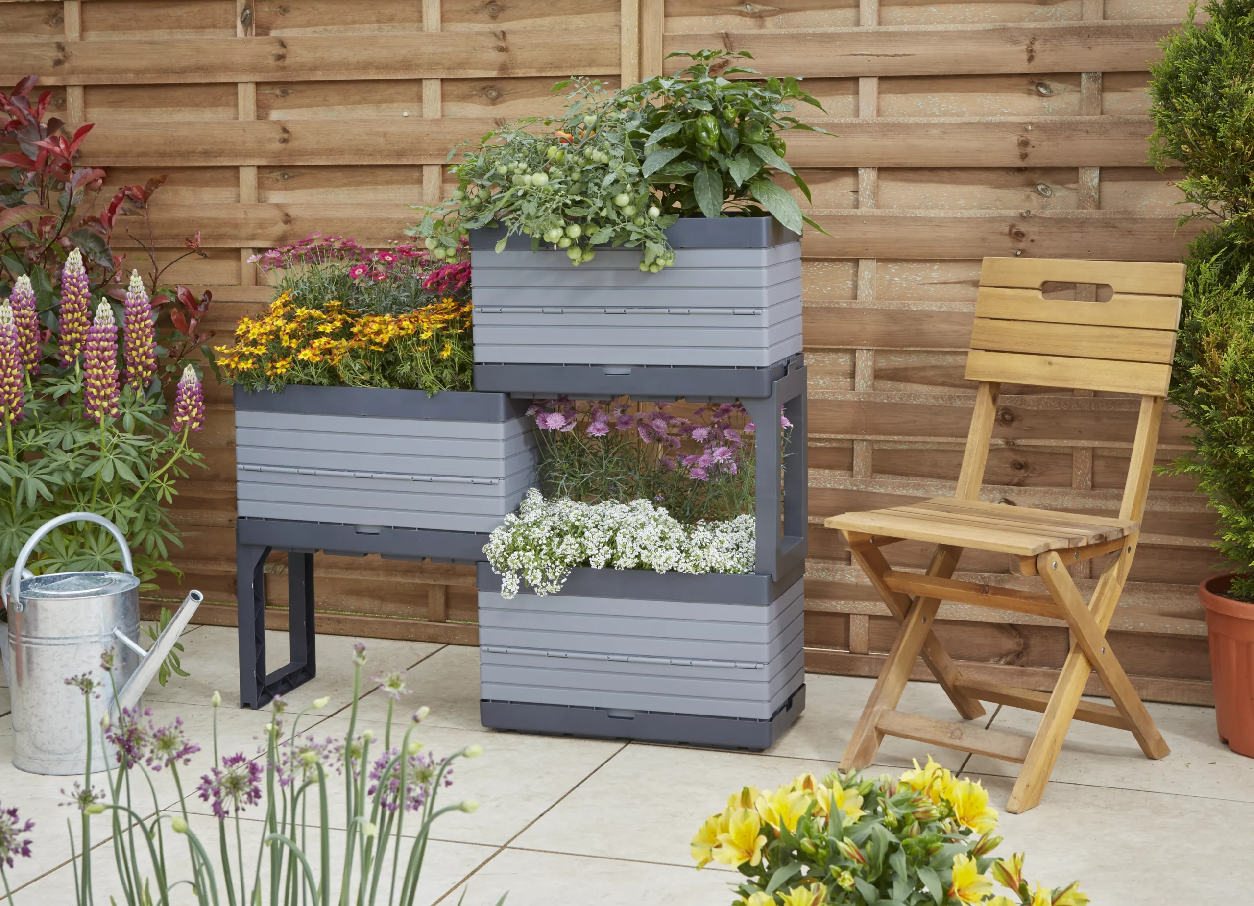 Verve Grey Rectangular Planter, Set 10 Verve Grey Rectangular Planter, Set - Image 10