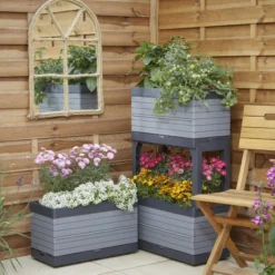 Verve Grey Rectangular Planter, Set 17 Verve Grey Rectangular Planter, Set -Garden Seed Store verve grey rectangular planter set5059340328881 05i scaled