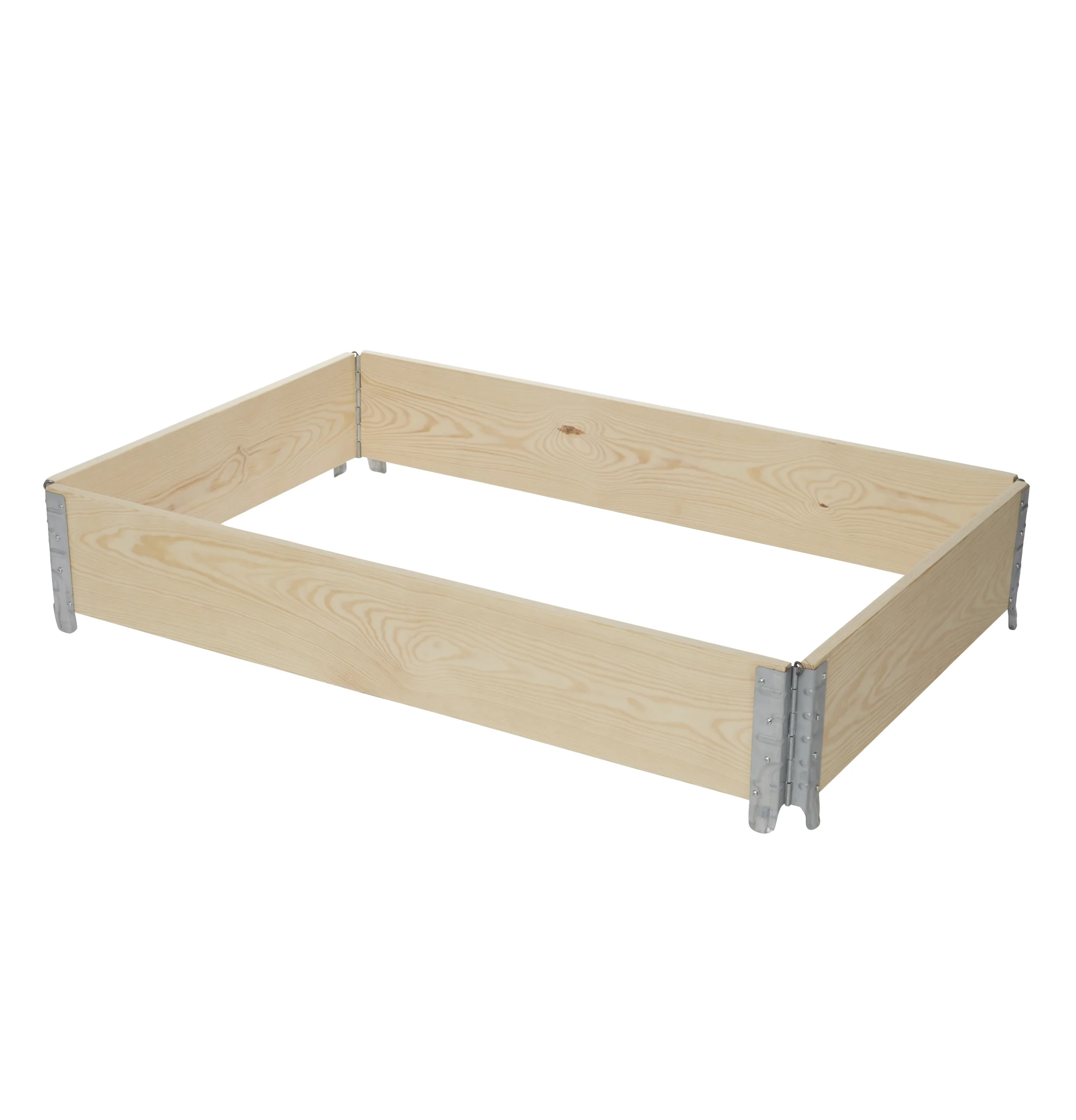 Verve Large Pine & Steel Rectangular Raised Bed Kit 0.96m² 1 Verve Large Pine & Steel Rectangular Raised Bed Kit 0.96m²