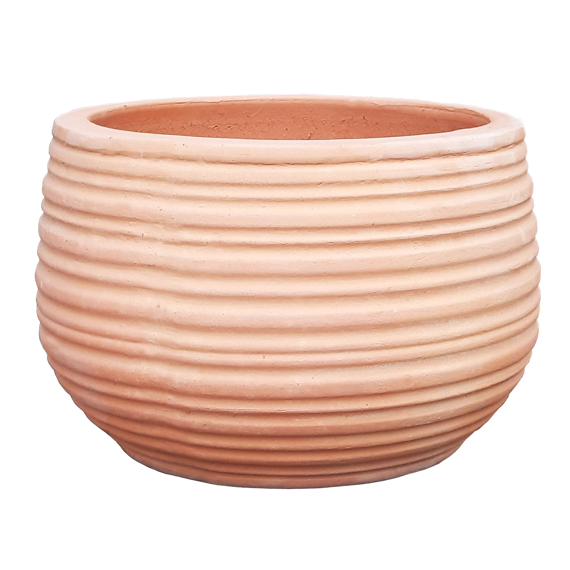 Verve Łyna Natural Terracotta Circular Plant Pot (Dia)36cm 1 Verve Łyna Natural Terracotta Circular Plant Pot (Dia)36cm