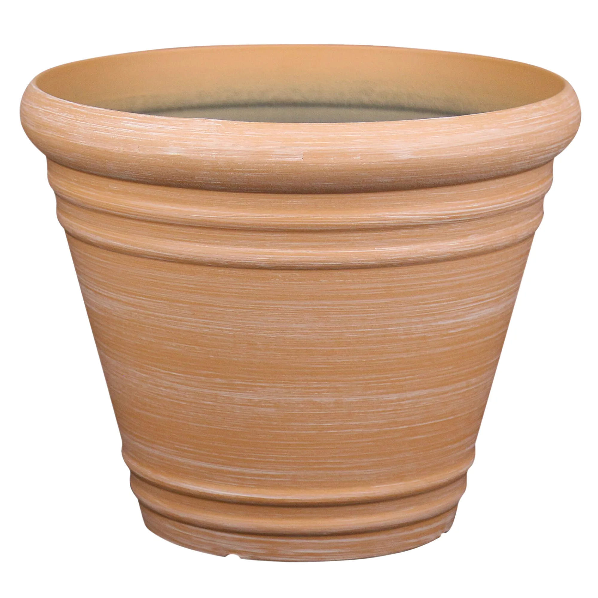Verve Piave Terracotta Polypropylene (PP) Round Plant Pot (Dia)45cm 1 Verve Piave Terracotta Polypropylene (PP) Round Plant Pot (Dia)45cm