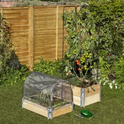 Verve Small Pine & Steel Rectangular Raised Bed Kit 0.48m² -Garden Seed Store verve small pine steel rectangular raised bed kit 0 48m 3663602760214 02bq scaled