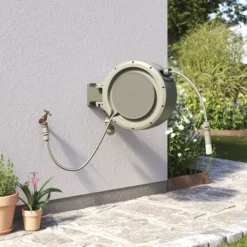 Verve Wall-mounted Auto Hose Reel Set (L)25m -Garden Seed Store verve wall mounted auto hose reel set l 25m5059340250960 01i scaled