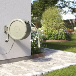 Verve Wall-mounted Auto Hose Reel Set (L)25m -Garden Seed Store verve wall mounted auto hose reel set l 25m5059340250960 05i scaled