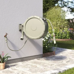 Verve Wall-mounted Auto Hose Reel Set (L)35m -Garden Seed Store verve wall mounted auto hose reel set l 35m5059340250977 04i scaled
