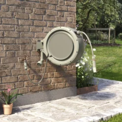 Verve Wall-mounted Auto Hose Reel Set (L)35m -Garden Seed Store verve wall mounted auto hose reel set l 35m5059340250977 08i scaled