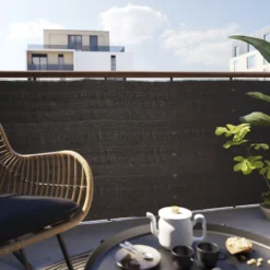 Woven Breeze Grey High-density Polyethylene (HDPE) & Woven Fibre Garden Screen (H)1m (W)3m 11 Woven Breeze Grey High-density Polyethylene (HDPE) & Woven Fibre Garden Screen (H)1m (W)3m -Garden Seed Store woven breeze grey high density polyethylene hdpe woven fibre garden screen h 1m w 3m5059340672359 01i scaled