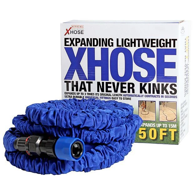 XHose Blue Flexible Extendable Expanding Hose Pipe (L)15.24m 1 XHose Blue Flexible Extendable Expanding Hose Pipe (L)15.24m